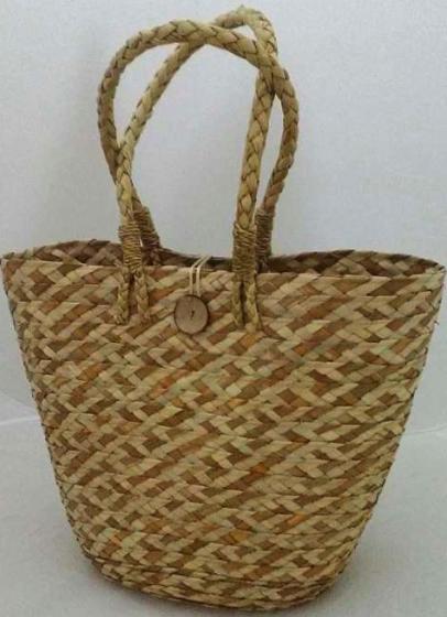 Seagrass Woven Wicker Tote Bags for Women- Handmade, 100% Eco-Friendly, Storage, Fashionable Bag