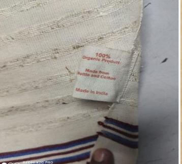 Curtains - Organic Locally sourced - Handwoven fabric - LOCAL FIBRE [BHEEMAL]NETTLE STOLE 